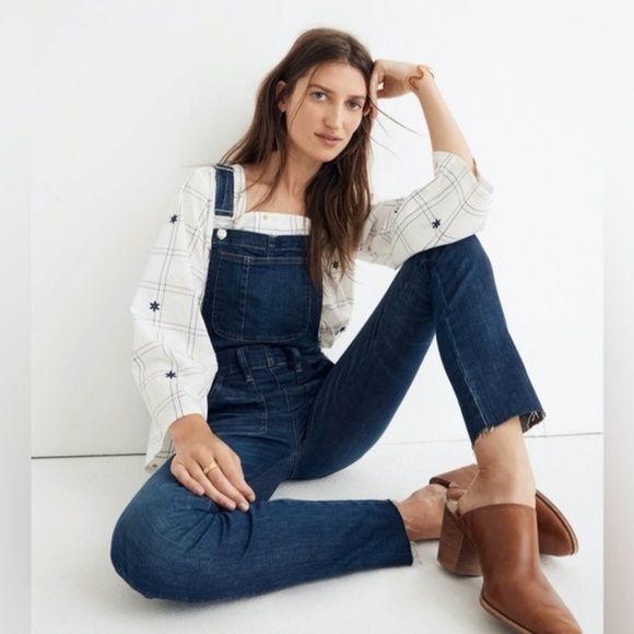 Madewell Skinny Overalls: Eco Edition in Elmdale Wash NWT Size Small - Picture 1 of 10